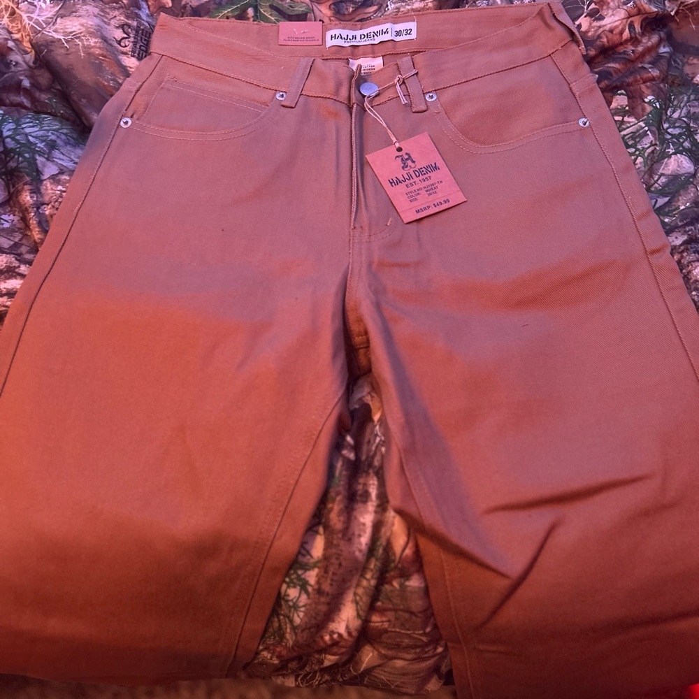 Brown Boot Cut Jeans with Classic Fit